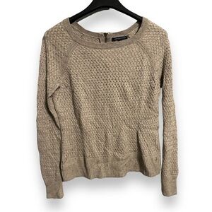 American Eagle Outfitters zip back pull over cross weave knit Sweater Sz M